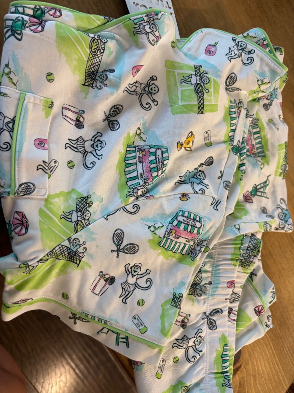 NWT Roller Rabbit Tennis match Pjs size L